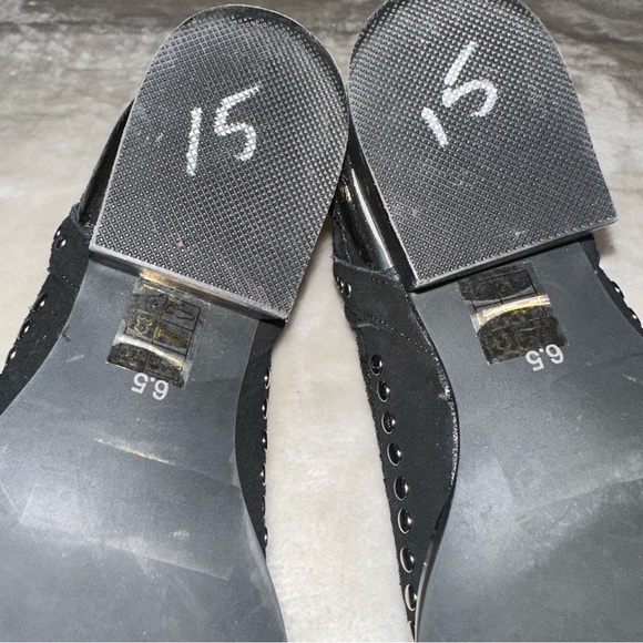 Jeffrey Campbell Black Tagalong Stud Western Cut Out Booties Size 6.5 - Picture 11 of 11